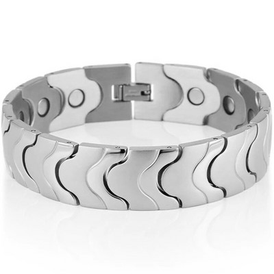 16 mm kullatud roostevabast terasest meeste magnetteraapia käevõrud artriidi valu leevendamiseks ja karpaalkanali käevõru meestele