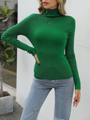 Wixra 2022. gada sieviešu trikotāža, vienkrāsains bruņurupuču kaklasiksna ar pilnām piedurknēm, mīksts, slaids tops, trikotāžas High Street Spring Lady %5 vilnas pulovera džemperis