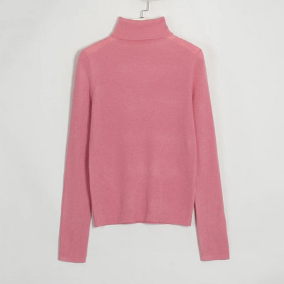 Wixra 2022. gada sieviešu trikotāža, vienkrāsains bruņurupuču kaklasiksna ar pilnām piedurknēm, mīksts, slaids tops, trikotāžas High Street Spring Lady %5 vilnas pulovera džemperis