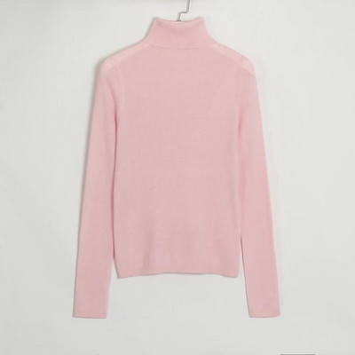 Wixra 2022. gada sieviešu trikotāža, vienkrāsains bruņurupuču kaklasiksna ar pilnām piedurknēm, mīksts, slaids tops, trikotāžas High Street Spring Lady %5 vilnas pulovera džemperis