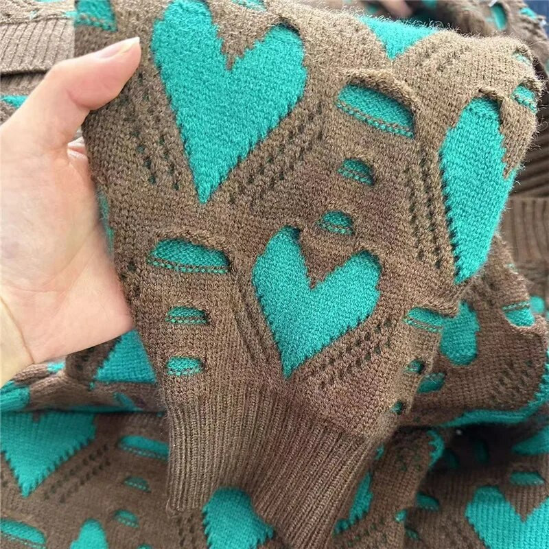 Naujas Lazy Style Laisvas Megztinis Moterims Rudens Žiemos Pastorintas Tuščiaviduriai Megztiniai Madingi Moteriški Mezginiai Kardiganai