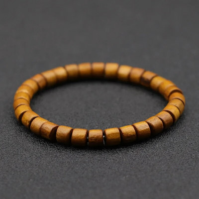 Jauna koka rokassprādze vīriešiem Vintage Venge koka krelles rokassprādze Homme dāvana puisim vīram Aksesuāri Pulsera Hombre rotaslietas