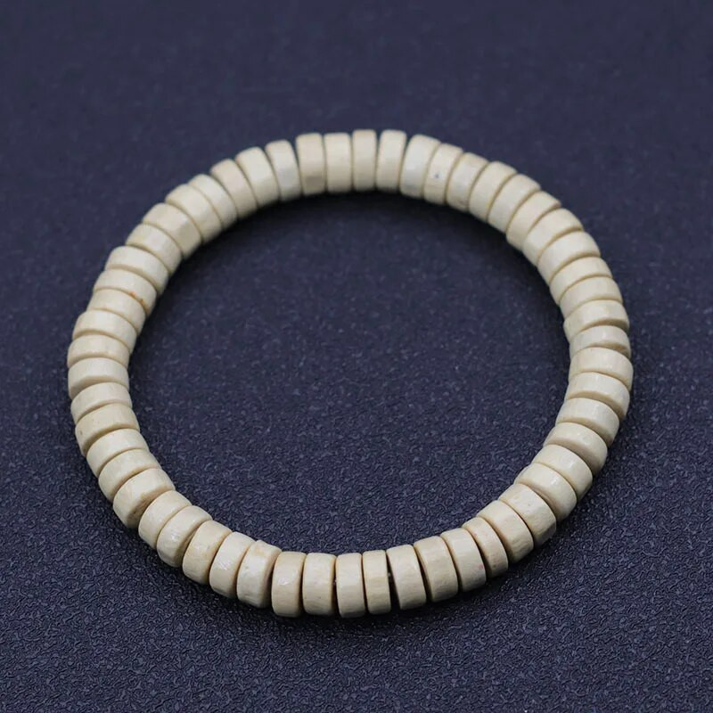 Jauna koka rokassprādze vīriešiem Vintage Venge koka krelles rokassprādze Homme dāvana puisim vīram Aksesuāri Pulsera Hombre rotaslietas