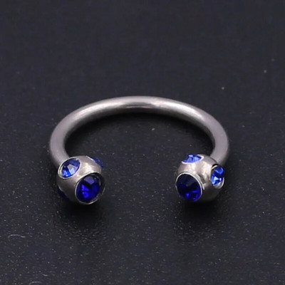 1vnt krištolo chirurginio plieno kremzlės tragus auskarų vėrimas pasagos lūpos spenelio žiedas lankelis auskarų auskarų vėrimas žiedas 16 gniplerio vėrimas