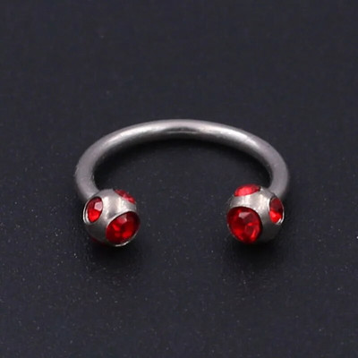 1vnt krištolo chirurginio plieno kremzlės tragus auskarų vėrimas pasagos lūpos spenelio žiedas lankelis auskarų auskarų vėrimas žiedas 16 gniplerio vėrimas