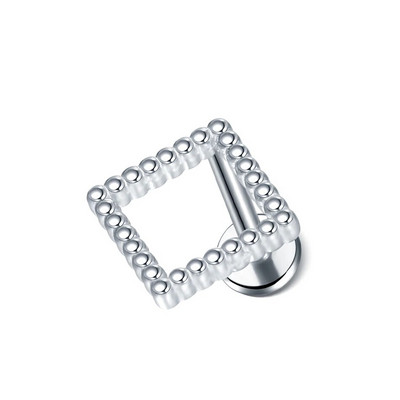 1 gab. Tērauda mēness apgaismojums Labret stieņa gredzeni kristāla zieds Tragus skrimšļa pīrsings stobra daivas auss spirāle caurduršanas skrūve, kas piemērota augšpusē 16g