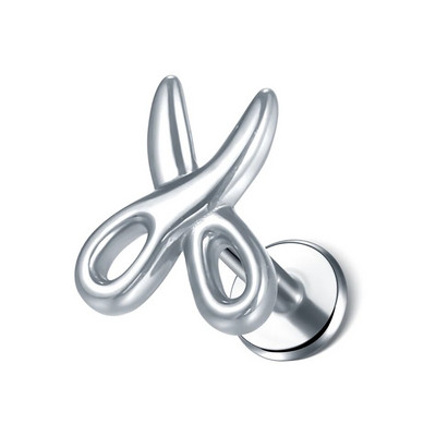 1 gab. Tērauda mēness apgaismojums Labret stieņa gredzeni kristāla zieds Tragus skrimšļa pīrsings stobra daivas auss spirāle caurduršanas skrūve, kas piemērota augšpusē 16g