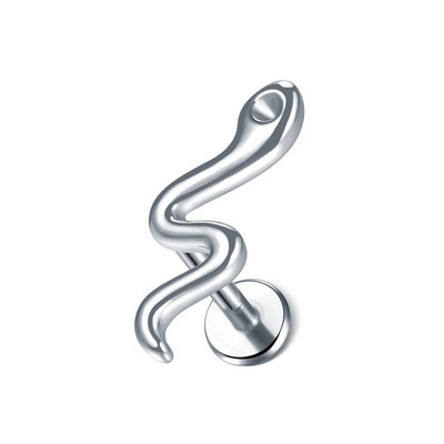 1 gab. Tērauda mēness apgaismojums Labret stieņa gredzeni kristāla zieds Tragus skrimšļa pīrsings stobra daivas auss spirāle caurduršanas skrūve, kas piemērota augšpusē 16g