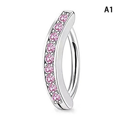 Nerūsējošā tērauda tauriņa vēdera nabas gredzens Augstas kvalitātes rozā kalnu nabas pīrsings sievietēm