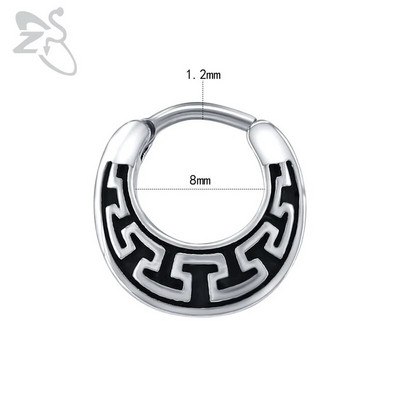 ZS 16G Ķirurģiskā tērauda Indijas deguna starpsienas gredzeni sievietēm kristāla auss spirāle klikera pīrsingi auskari starpsienas stīpas pīrsings rotaslietas