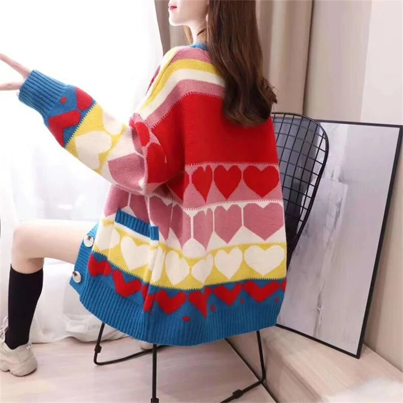 Pavasaris Rudens Jauna Sieviešu jaka Brīvs, slinks trikotāžas džemperis Mētelis Modes Trend Sieviešu apģērbi Trikotāžas Tops свитер женский