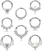 Daith naušnice Nakit Prsteni za nos 16G Piercing za nos Hrskavica Tragus Hoop Helix