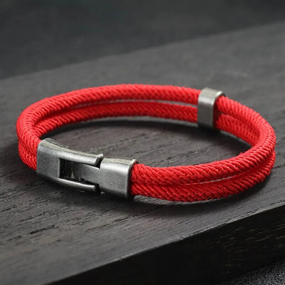 Jaunums Vīriešu Virvju rokassprādzes Vintage Makramē Rokassprādzes Festivāla Aksesuāri Atbilstoši Ietināmi Braslet Dāvana Viņam Pulseira Masculina