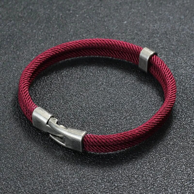 Jaunums Vīriešu Virvju rokassprādzes Vintage Makramē Rokassprādzes Festivāla Aksesuāri Atbilstoši Ietināmi Braslet Dāvana Viņam Pulseira Masculina