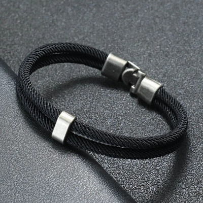 Jaunums Vīriešu Virvju rokassprādzes Vintage Makramē Rokassprādzes Festivāla Aksesuāri Atbilstoši Ietināmi Braslet Dāvana Viņam Pulseira Masculina