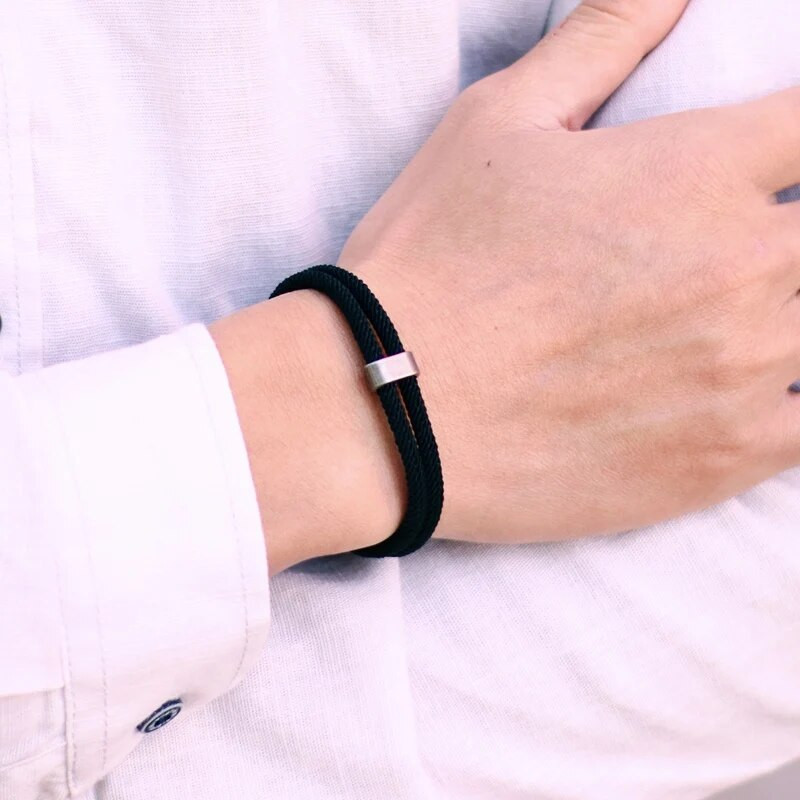 Jaunums Vīriešu Virvju rokassprādzes Vintage Makramē Rokassprādzes Festivāla Aksesuāri Atbilstoši Ietināmi Braslet Dāvana Viņam Pulseira Masculina