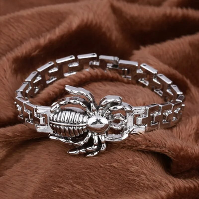 ZOSHI New Arrival Vīriešu nerūsējošā tērauda rokassprādze Rokassprādze Punk Vīriešu Juvelierizstrādājumi Aksesuāri Vīriešu leopards Vilka šarmu aproce Pulseira