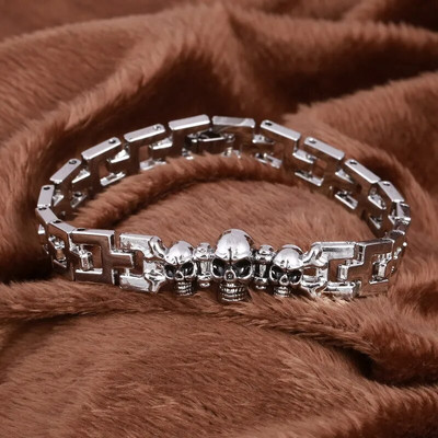 ZOSHI New Arrival Vīriešu nerūsējošā tērauda rokassprādze Rokassprādze Punk Vīriešu Juvelierizstrādājumi Aksesuāri Vīriešu leopards Vilka šarmu aproce Pulseira