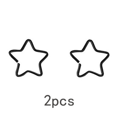 Μινιμαλιστικό σχήμα καρδιάς σχήμα αστεριού Σκουλαρίκια από ατσάλι τιτανίου Σκουλαρίκια μύτη Νύχια Μικρό αυτί με κόκαλο νύχια διάτρητα κοσμήματα