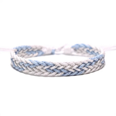 Rokas darbs vintage kokvilnas virves šarmu rokassprādze sievietēm vīriešiem, brūna, regulējama aukla rokassprādzes rotaslietas