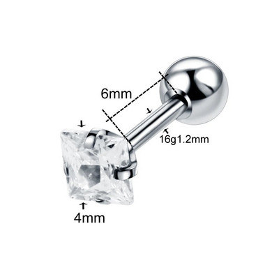 1 gab. Tērauda kristāla dārgakmeņu auss skrimslis spirālveida gredzeni sirds zvaigzne apaļa forma Orelha auss radze Tragus stieņa pīrsings seksīga rotaslieta 16G