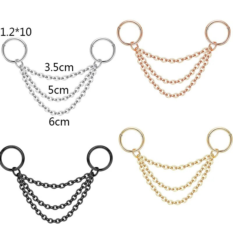 Rozsdamentes acél ipari fülbevaló lánccal Dangle Ipari piercing rúd Porc Helix Piercing Tragus Stud Testékszerek