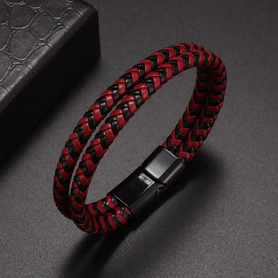 Απλό Κλασικό Σταυρό Αιγυπτιακό Ankh Life Σύμβολο Αντίκες δερμάτινο βραχιόλι Ανδρικά βραχιόλια με μαγνητικό κούμπωμα