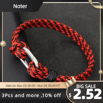 Noter Fashion Mens Bracelet Spring Catch Double Layer Rope Braclet Homme Gift For Him Аксесоари за свободното време Pulseras Para Hombre