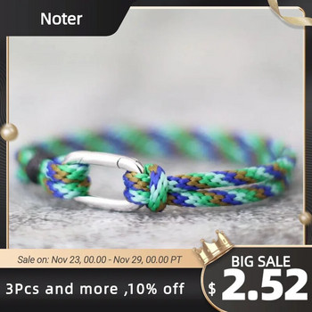 Noter Fashion Mens Bracelet Spring Catch Double Layer Rope Braclet Homme Gift For Him Аксесоари за свободното време Pulseras Para Hombre