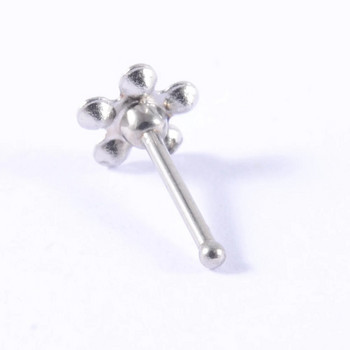 1 τεμ. ζιργκόν δαχτυλίδι μύτης στρογγυλό AB Κρυστάλλινο ίσιο καρφί μύτης λουλούδι Cz Gem ίσιο κοκάλινο δαχτυλίδι για τρύπημα κοσμήματα