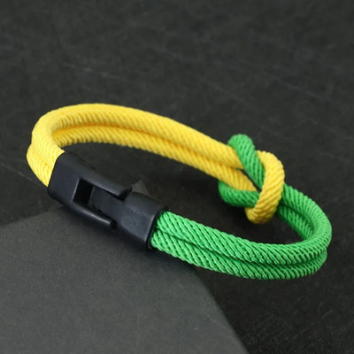 Új regény férfi karkötő kötél kétrétegű Colorblock kalóz karkötő kiegészítők Homme Erkek Bileklik Braslet Rouge Boyfriend Gift