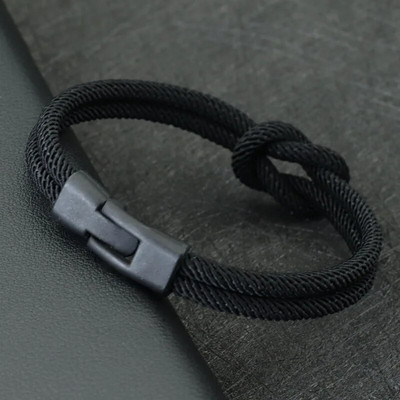 Új regény férfi karkötő kötél kétrétegű Colorblock kalóz karkötő kiegészítők Homme Erkek Bileklik Braslet Rouge Boyfriend Gift