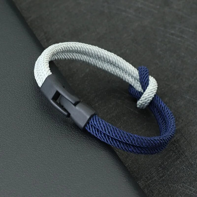 Új regény férfi karkötő kötél kétrétegű Colorblock kalóz karkötő kiegészítők Homme Erkek Bileklik Braslet Rouge Boyfriend Gift