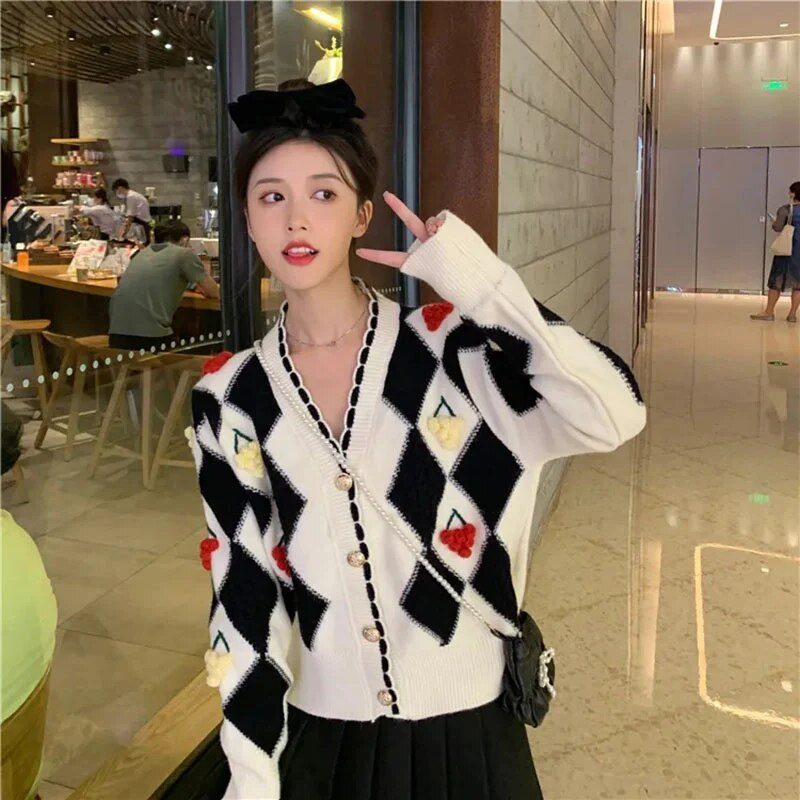 Sieviešu džemperis, 2023. gada jauns rudens modes brīvs ikdienas džemperis ar V kakla izgriezumu, garām piedurknēm, sieviešu džemperis, trikotāžas jaka, sieviešu topi