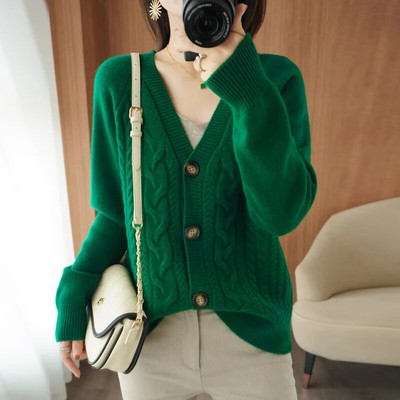 Jauns rudens modes sieviešu trikotāžas džemperis džemperis ar garām piedurknēm, mīksts, plāns džemperis.