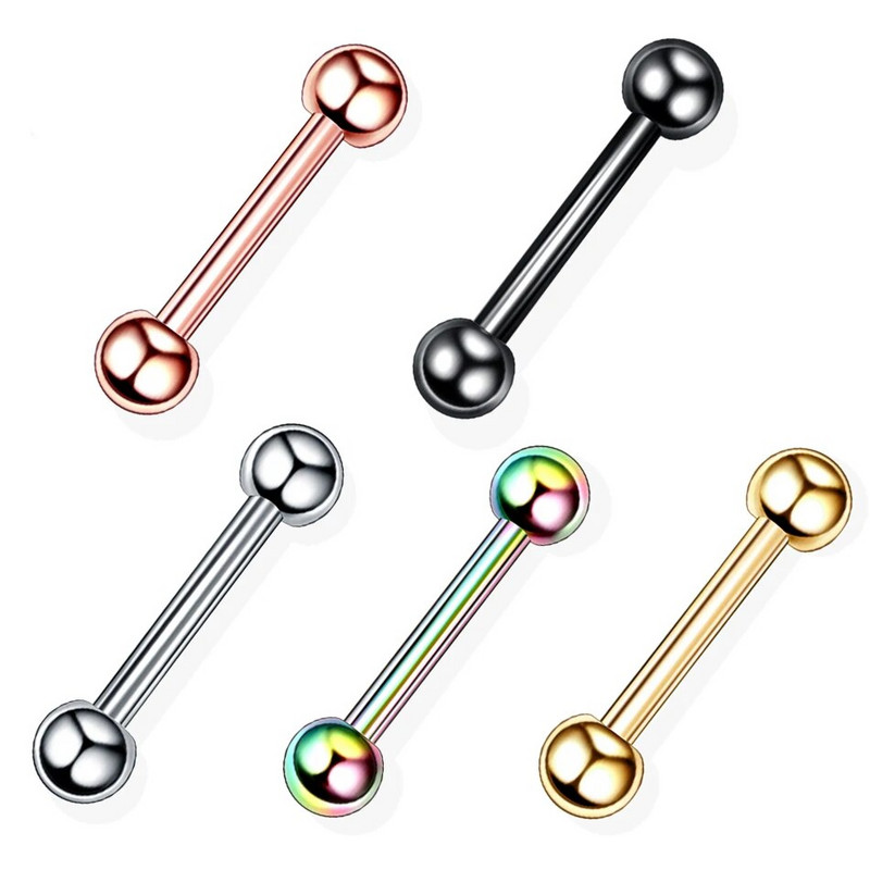 2 τμχ/παρτίδα Ανοξείδωτο ατσάλι Ear Tragus Cartilage Piercings Σκουλαρίκι Σκουλαρίκι βούκινο λοβό αυτιού Stud Helix Cartilage Piercings 16G