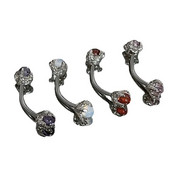 Dragon Claw cirkon szemöldök ajakgyűrűk opál piercing ékszerek Ins Sweet rozsdamentes acél szemöldökgyűrű piercing szemöldökhöz