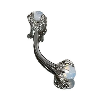 Dragon Claw cirkon szemöldök ajakgyűrűk opál piercing ékszerek Ins Sweet rozsdamentes acél szemöldökgyűrű piercing szemöldökhöz