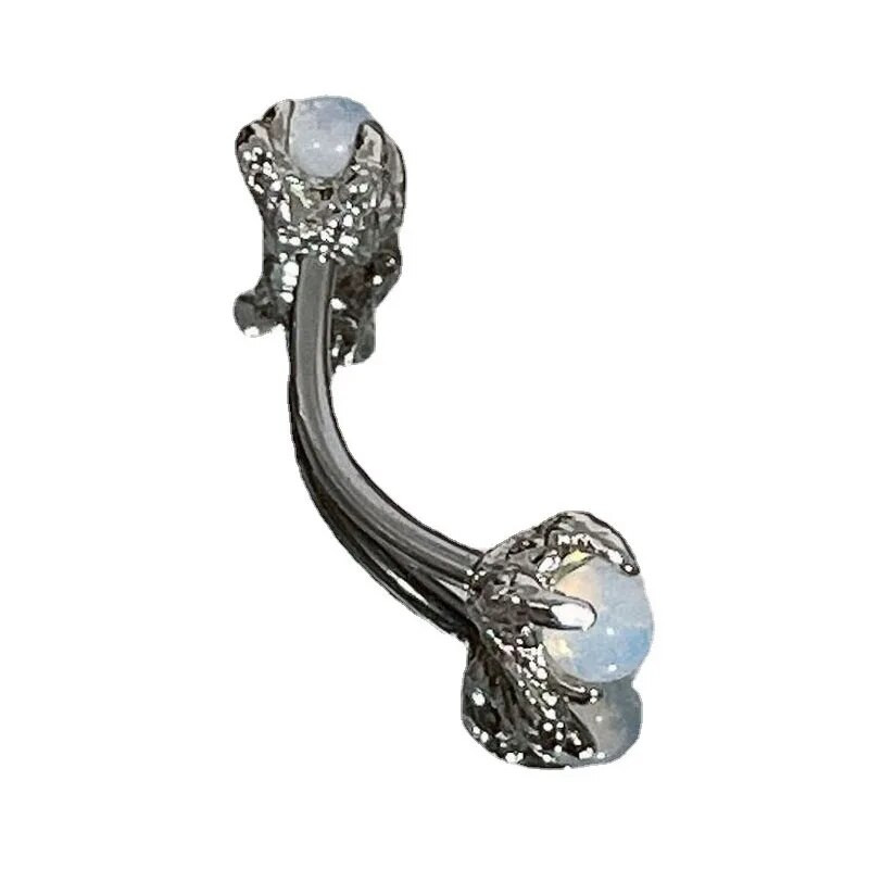Dragon Claw cirkon szemöldök ajakgyűrűk opál piercing ékszerek Ins Sweet rozsdamentes acél szemöldökgyűrű piercing szemöldökhöz