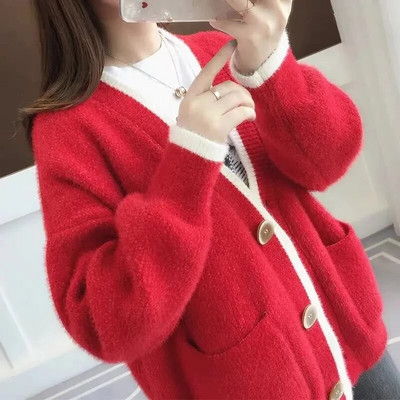 Ūdeles kašmira džemperis, sieviešu rudens ziema 2023. gada jauna versija.