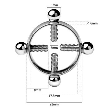 Fake piercing δαχτυλίδια από ανοξείδωτο ατσάλι βίδα κύκλος μόδας ασημί χρώμα Σέξι θηλή Piercing κοσμήματα σώματος για γυναικεία δώρα