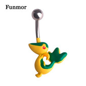 Piercing do pupka FUNMOR v tvare vtáka, nehrdzavejúca oceľ, zvierací, pre ženy, dievčatá, letné, plážové, sexy, piercingové šperky