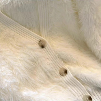 Ζακέτες με πουλόβερ μιμούνται μαλλί βιζόν Γυναικείο τοπ Φθινοπωρινό Χειμερινό πλεκτό Κορεάτικο Oversize μακρυμάνικο κομψότητα Hot γλυκό casual παλτό