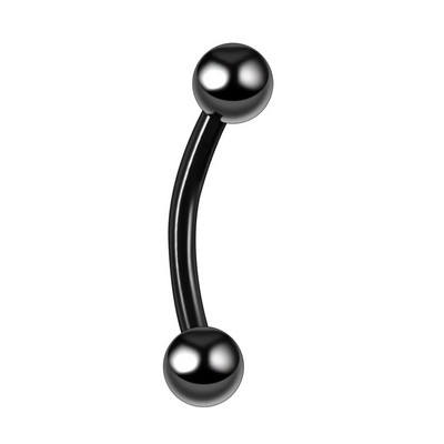 1 ks titánové piercing do obočia s vnútorným závitom, zakrivené krúžky s činkou, náušnice Daith Helix, piercing do chrupavky, pery, jazyka.