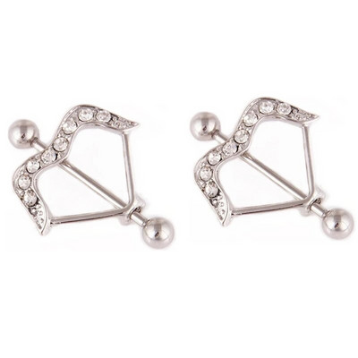 2Gb Punk Skelets Pistole Stieņa Krūšu pīrsings Eņģelis Spārns Skorpiona Lapas Atslēgas Pīrsings Krūšu gredzens Lielas ķermeņa rotaslietas