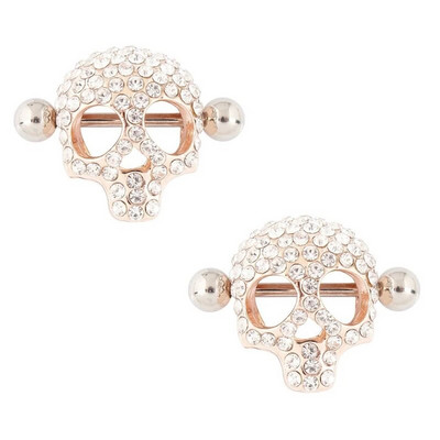 2Gb Punk Skelets Pistole Stieņa Krūšu pīrsings Eņģelis Spārns Skorpiona Lapas Atslēgas Pīrsings Krūšu gredzens Lielas ķermeņa rotaslietas