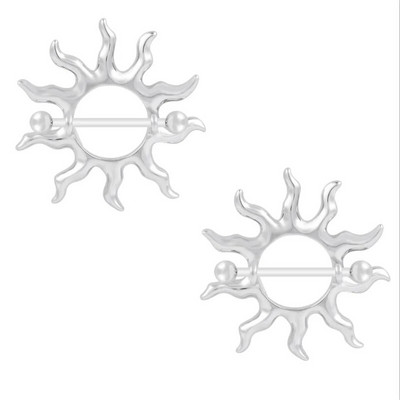 2Gb Punk Skelets Pistole Stieņa Krūšu pīrsings Eņģelis Spārns Skorpiona Lapas Atslēgas Pīrsings Krūšu gredzens Lielas ķermeņa rotaslietas