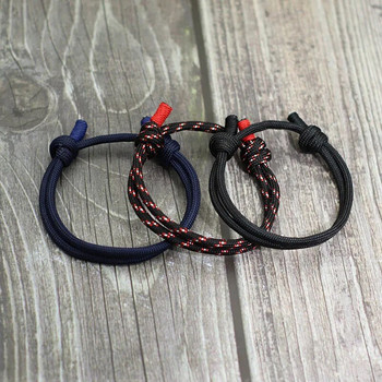Комплект мъжки гривни Noter Регулируемо плетено въже за чадър Brazalete For Hombre Minimalist Male Cool Biker Jewelry Pulseira Gift