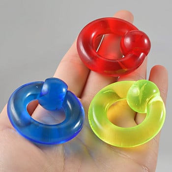 2 τμχ Ακρυλικό BCR μεγάλου μεγέθους Giant Captive Bead Ring Ear Tunnel Plug Expander Guauge Αρσενικό δαχτυλίδι μύτης Piercing Body Jewelry 00G