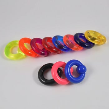 2 τμχ Ακρυλικό BCR μεγάλου μεγέθους Giant Captive Bead Ring Ear Tunnel Plug Expander Guauge Αρσενικό δαχτυλίδι μύτης Piercing Body Jewelry 00G